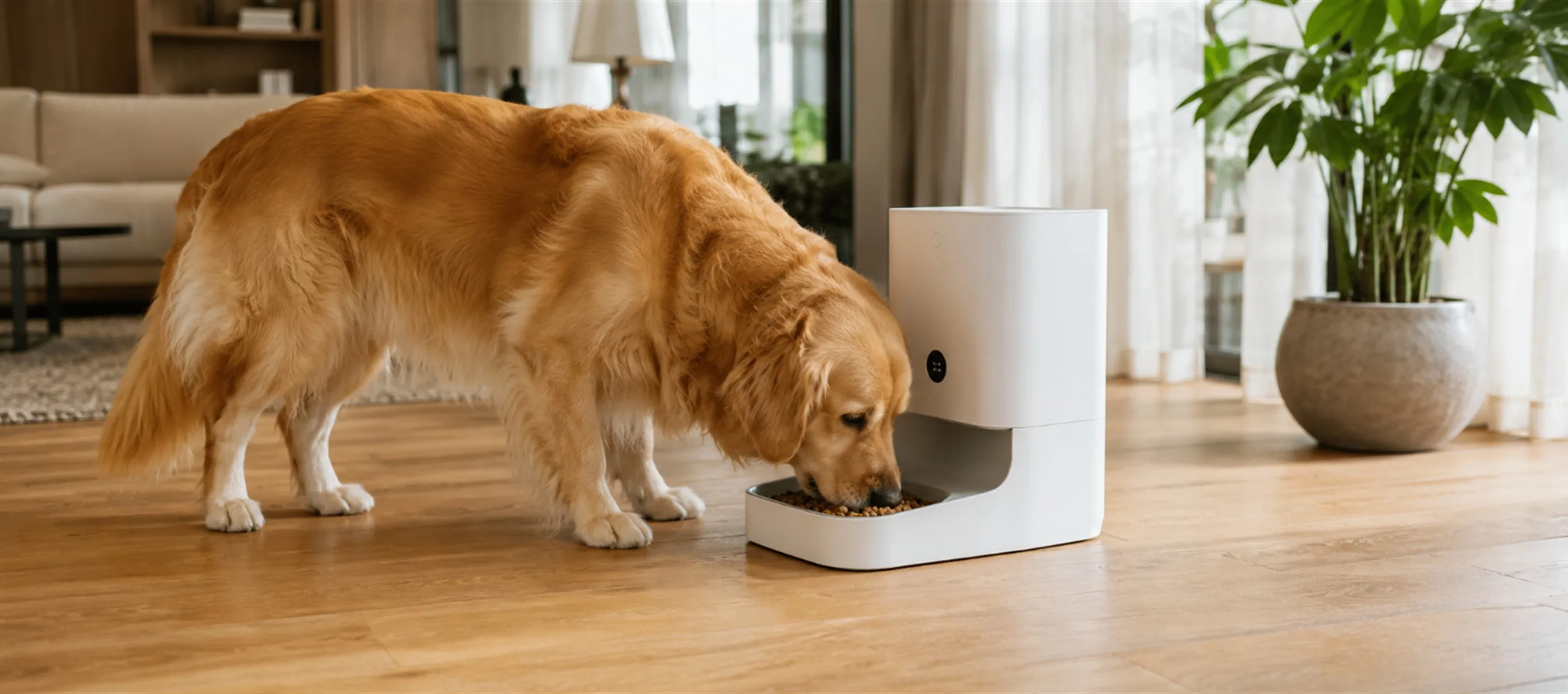 Smart pet care fitting naturally into a home