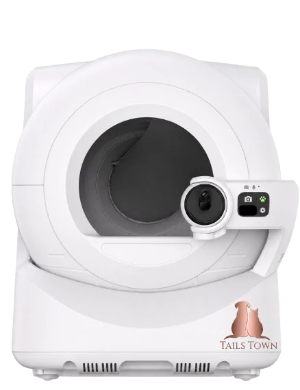 Tail's Town rounded enclosed litter box